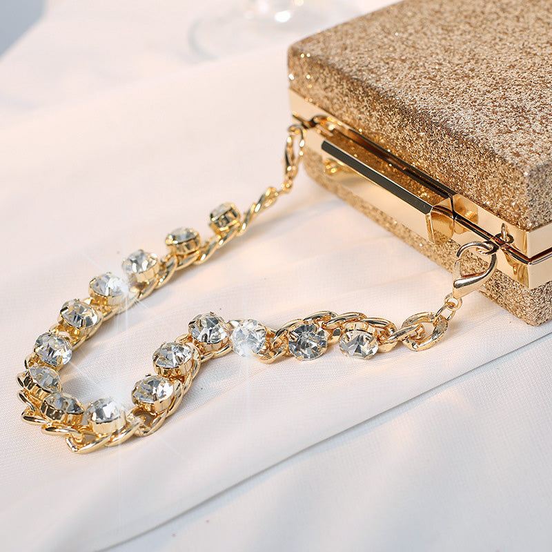 Luxury Designer Sequin Evening Clutch Bag for Women