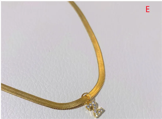 ZircaCharm Initial Pendant Necklace