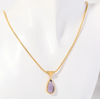 Blue Ocean Drop Necklace