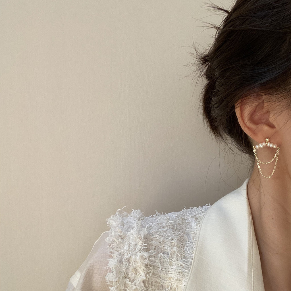 High-Quality Baroque Pearl S925 Silver Earrings