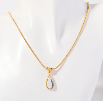 Blue Ocean Drop Necklace