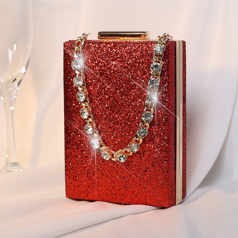 Luxury Designer Sequin Evening Clutch Bag for Women