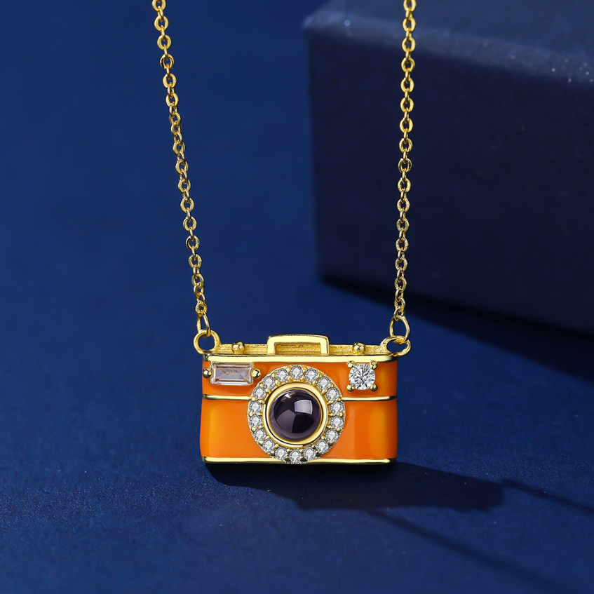 Camera Projection Necklace