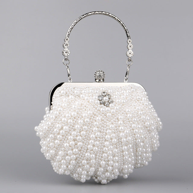 Luxury Pearl Evening Clutch Bag for Women