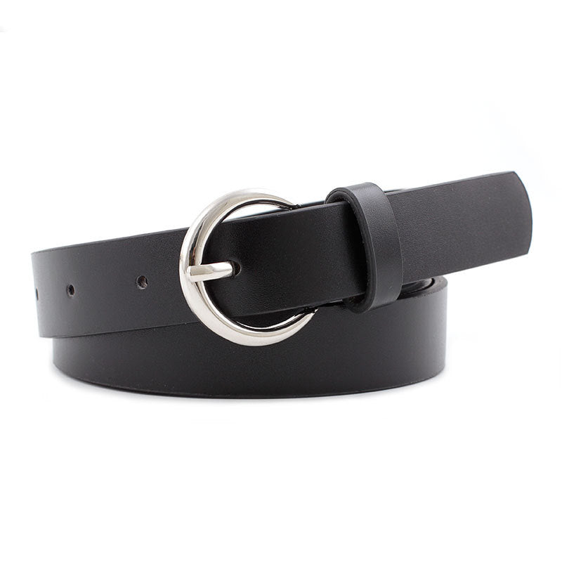 Women's Versatile PU Skinny Belt for Dresses and Sweaters