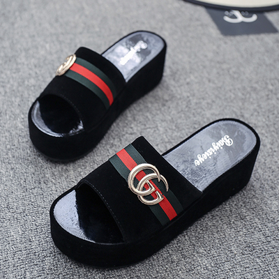 Sweet Rhinestone Chunky Heels Sandals