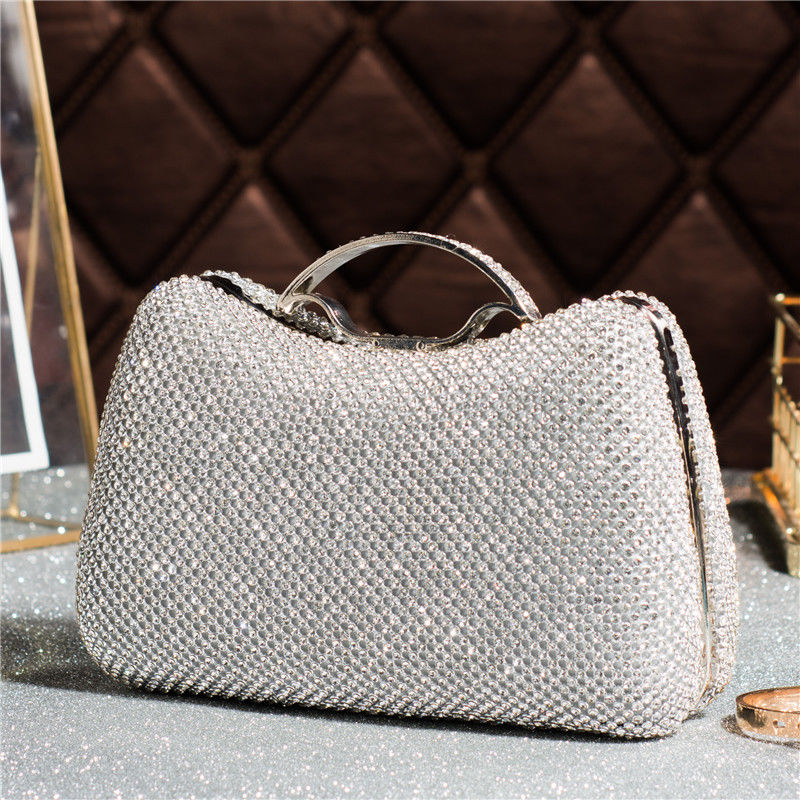 New Rhinestone Evening Clutch Bag - Korean Style