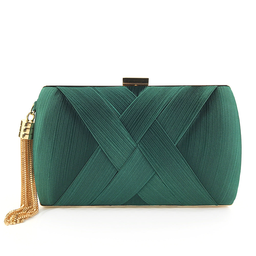 Luxury Designer Women's Tassel Clutch Evening Bag