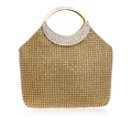 Fashionable Evening Clutch Bag with Rhinestones