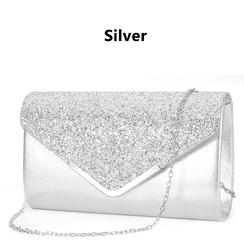 Fashionable Women's Chain Envelope Clutch Bag