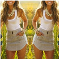 Sleeveless Sexy Dress with Irregular Hem and Pockets