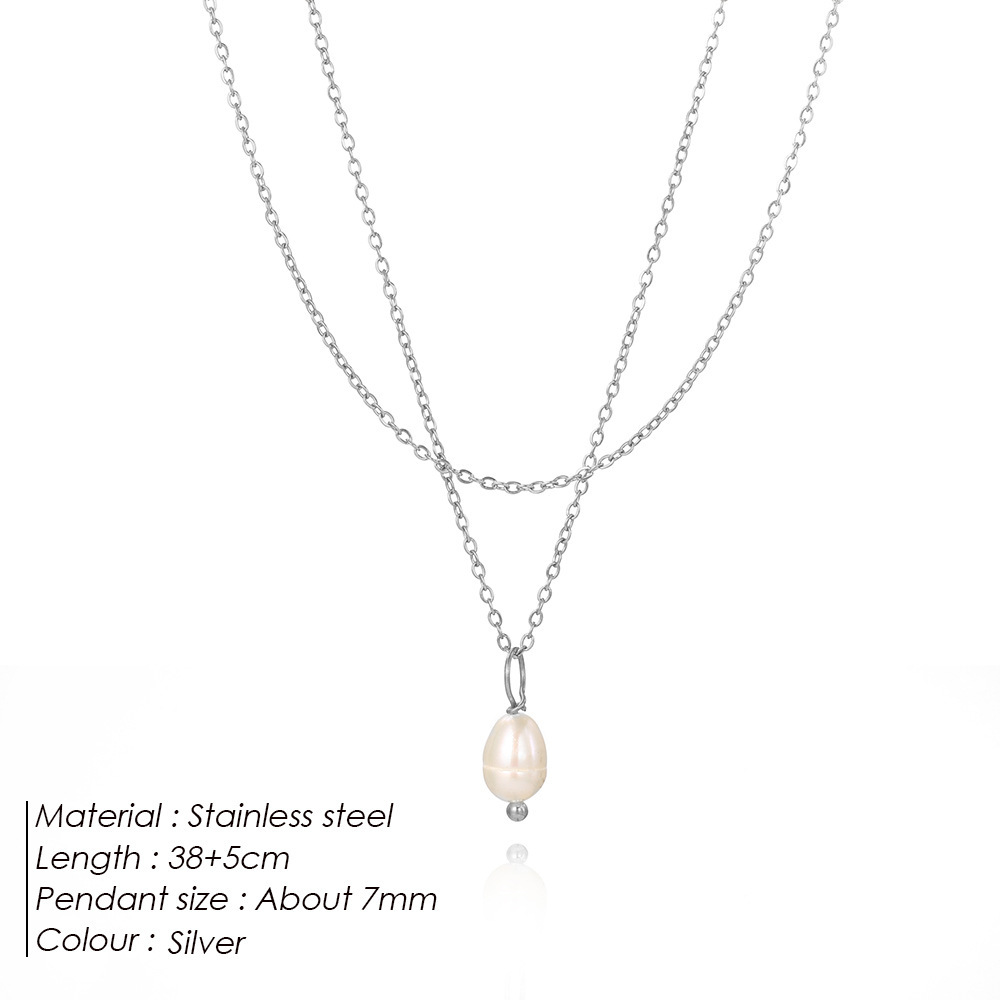Double-Layer Pearl Necklace