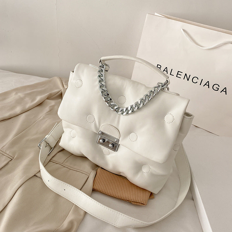 Cotton-Filled Space Bag - Clutch and Shoulder Messenger
