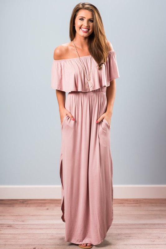 Summer Boho Maxi Dress for Women - Casual Beach Style