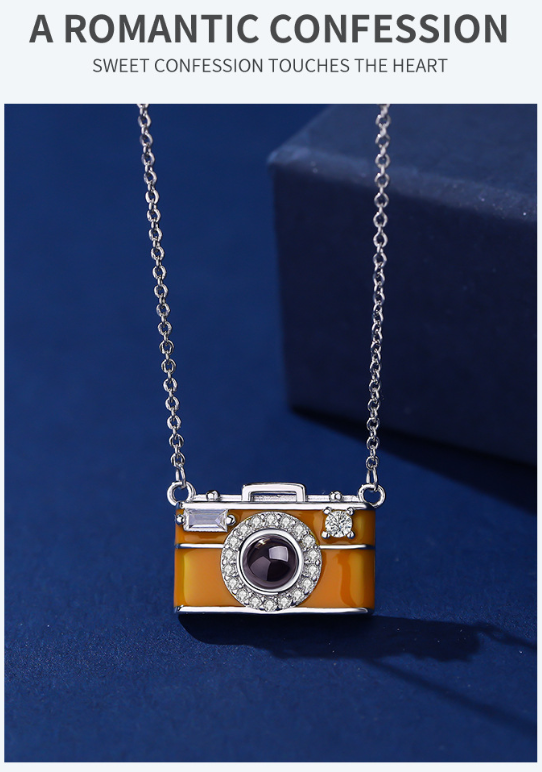 Camera Projection Necklace