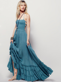 Backless Neckholder Maxi Beach Dress