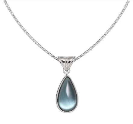 Blue Ocean Drop Necklace