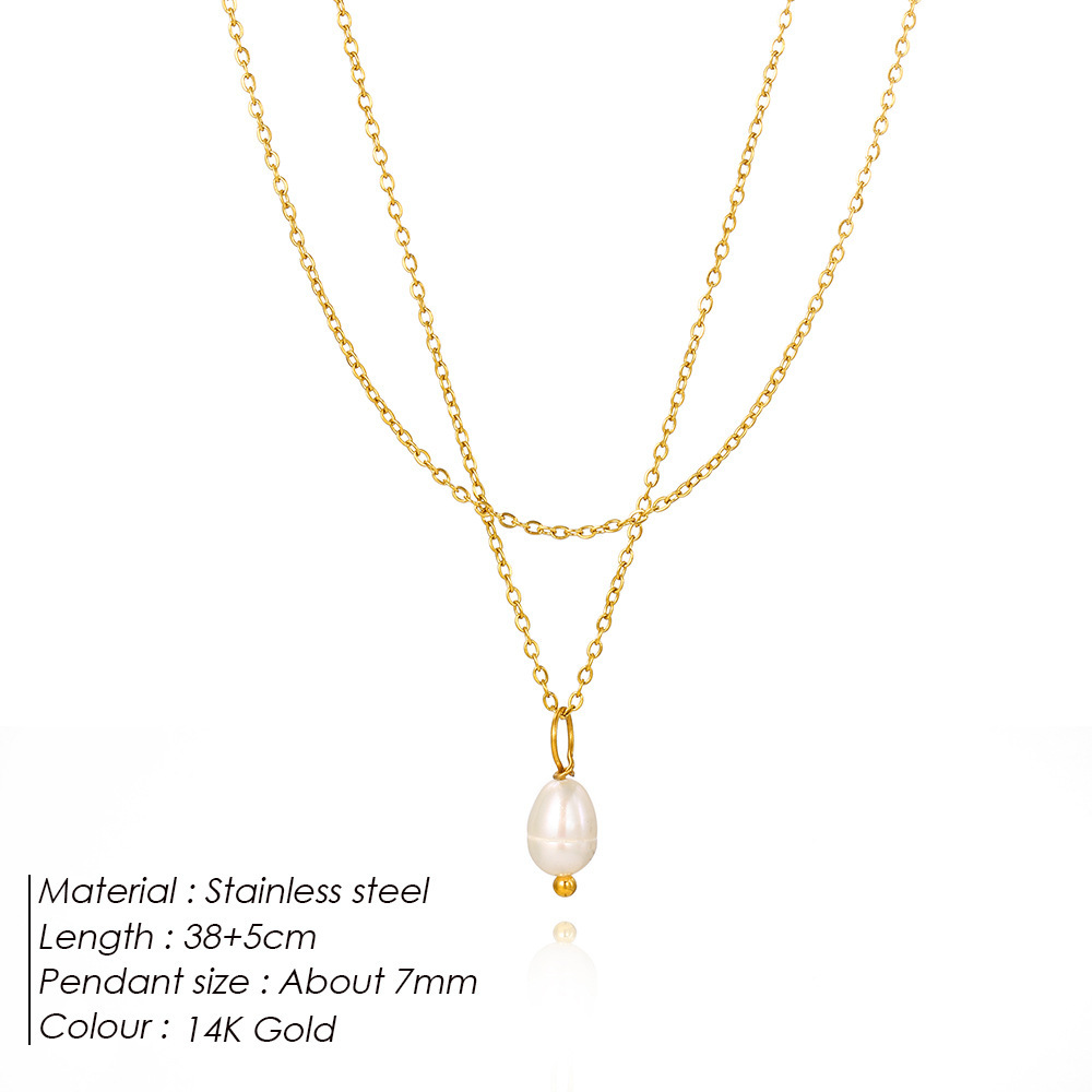 Double-Layer Pearl Necklace