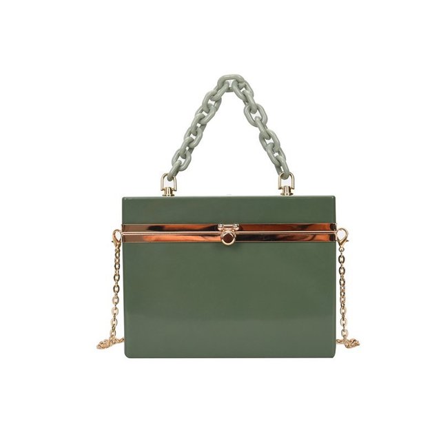 Lady Candy Color Acrylic Handbag Evening Clutch Bag