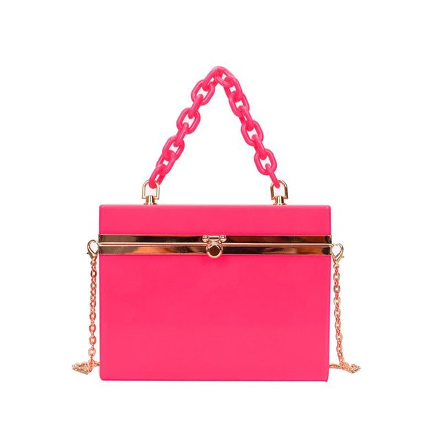 Lady Candy Color Acrylic Handbag Evening Clutch Bag