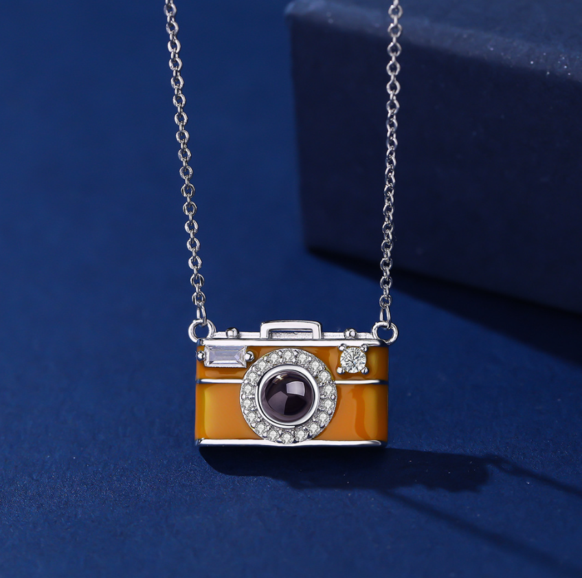 Camera Projection Necklace