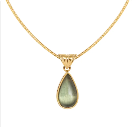 Blue Ocean Drop Necklace