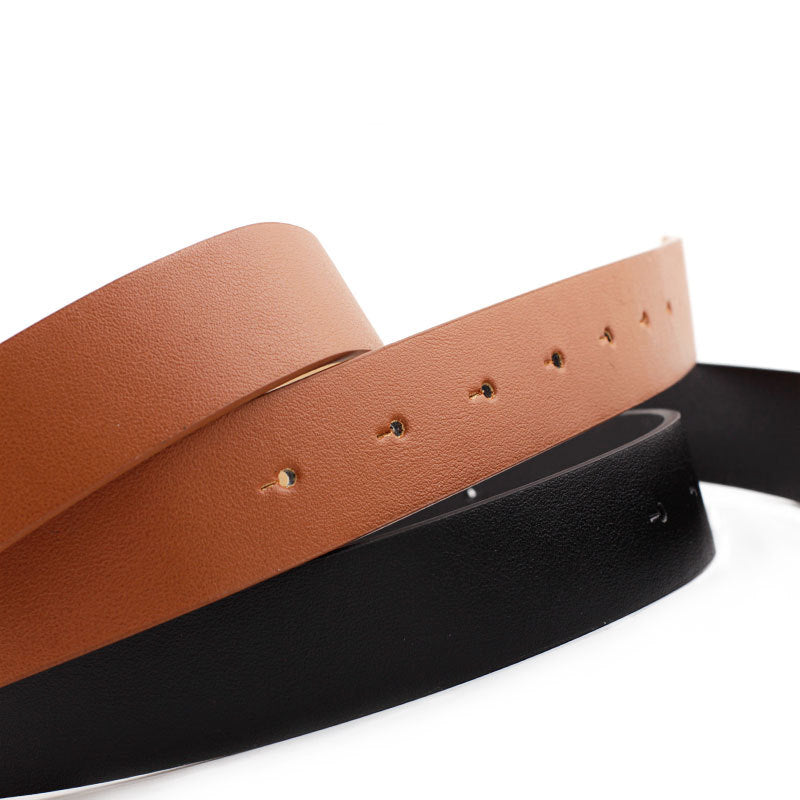 Women's Casual Round Buckle Belt for Jeans & Dresses
