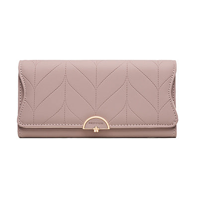 Large Capacity Women's Tri-Fold Clutch Wallet