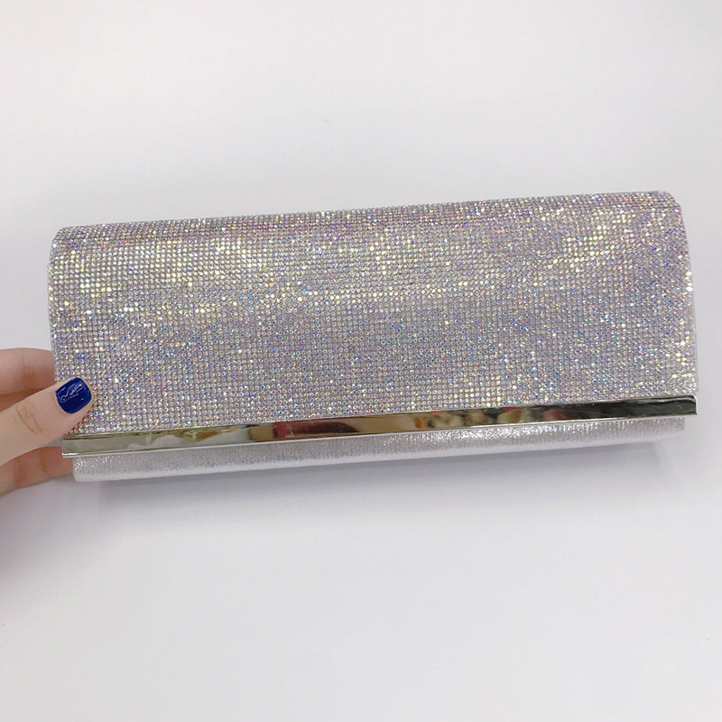 European & American Diamond-studded Banquet Clutch