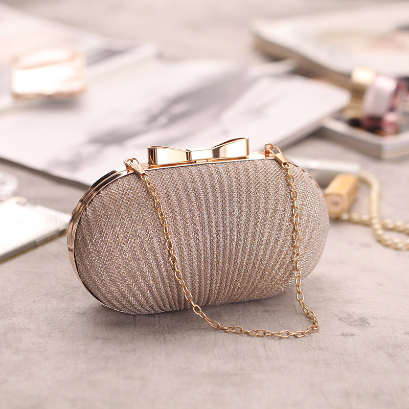 Elegant Evening Clutch with Chain for Ladies