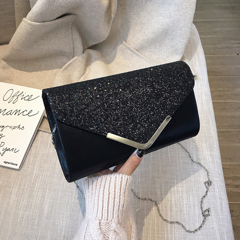 Fashionable Women's Chain Envelope Clutch Bag