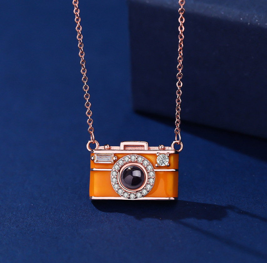 Camera Projection Necklace