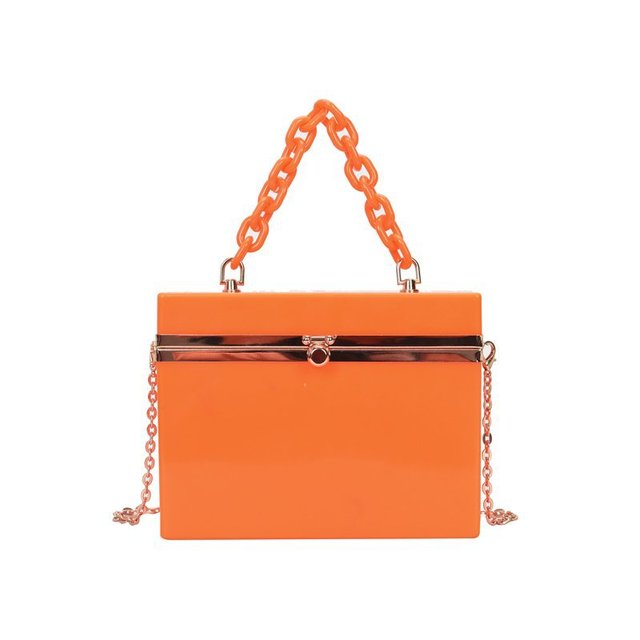 Lady Candy Color Acrylic Handbag Evening Clutch Bag
