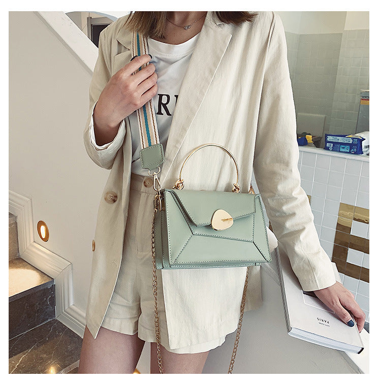 2019 Summer Women's Fashion Color Block Handbag
