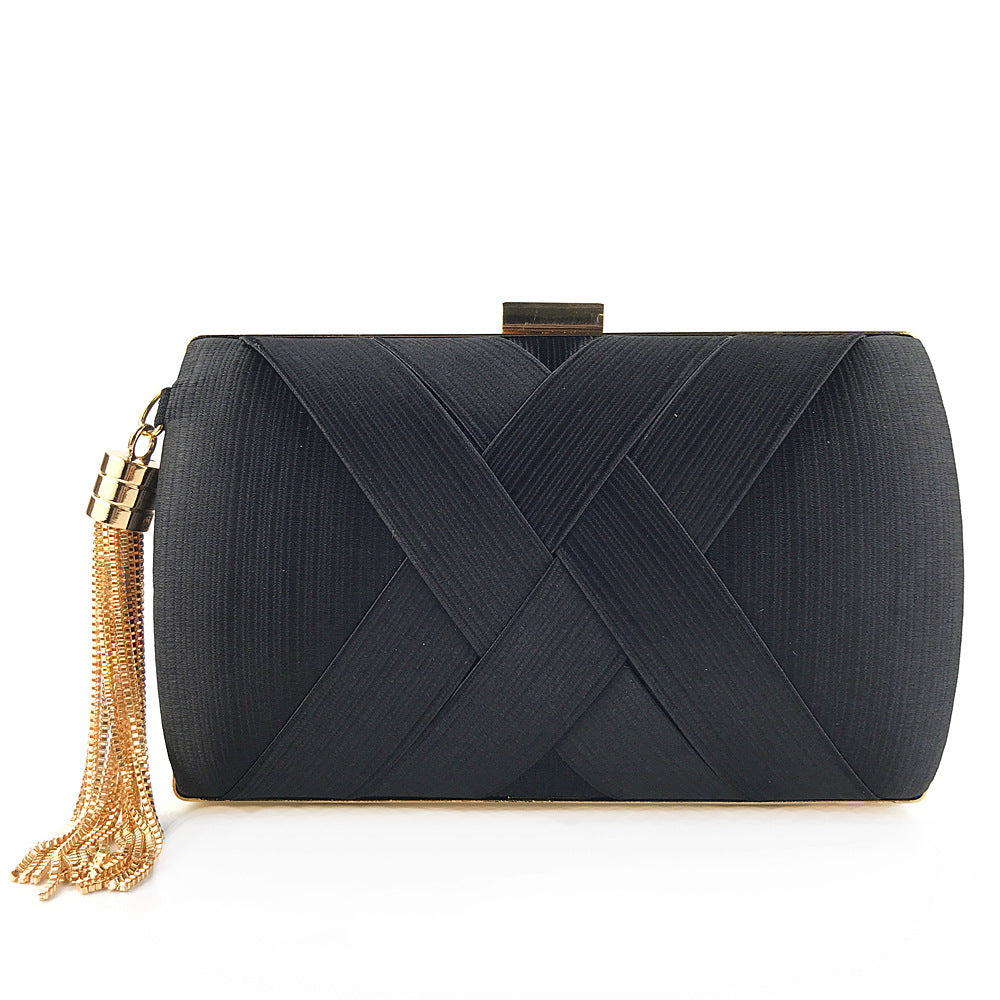 Luxury Designer Women's Tassel Clutch Evening Bag