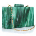Simcat Acrylic Handbags for Women Marbling Evening Purses Elegant Party Clutch Crossbody Bag for Lady Evening Prom Banquet
