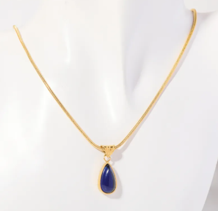 Blue Ocean Drop Necklace