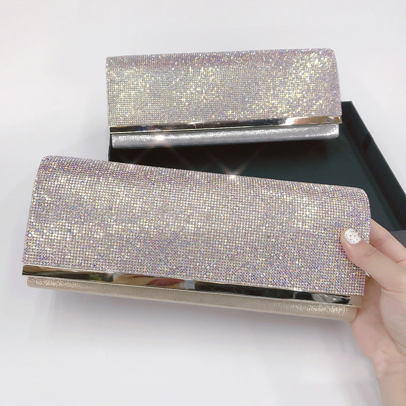 European & American Diamond-studded Banquet Clutch