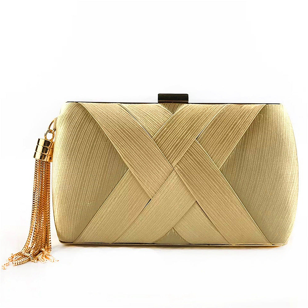 Luxury Designer Women's Tassel Clutch Evening Bag