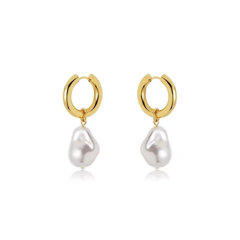 Baroque Pearl Drop Earrings