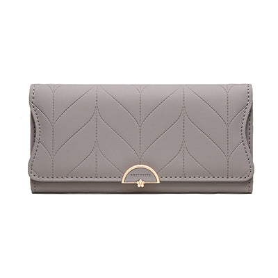 Large Capacity Women's Tri-Fold Clutch Wallet