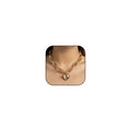 Harry and Henry Chunky Gold Necklace Silver Toggle Cuban Link Chain Choker Necklaces for Women Trendy Chunky Statement Necklace Jewelry Gifts for Women