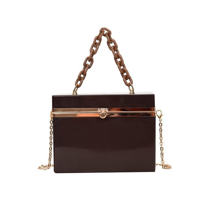 Lady Candy Color Acrylic Handbag Evening Clutch Bag