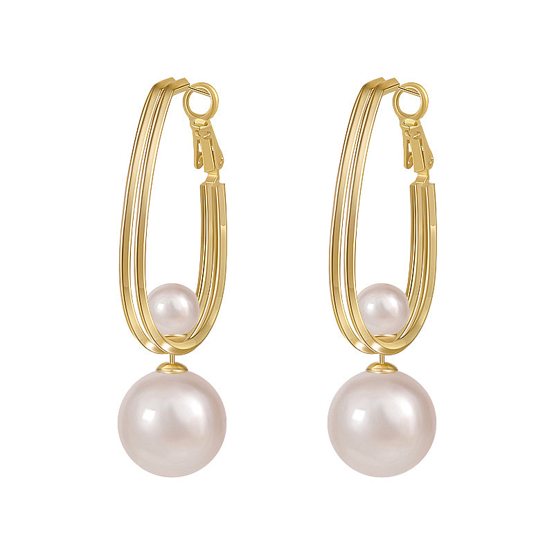 Retro Glamorous Multi-Wear Pearl Earrings