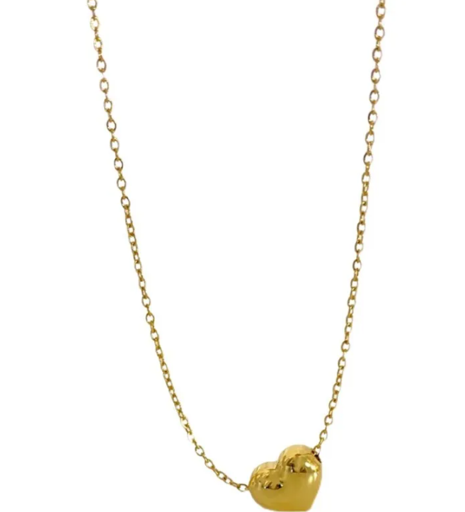 LoveHeart 3D Pendant Necklace