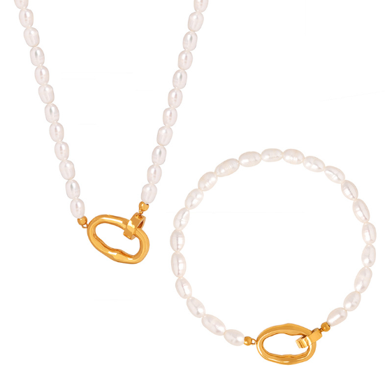 Luxe Pearl Freshwater Pearl Jewelry Set