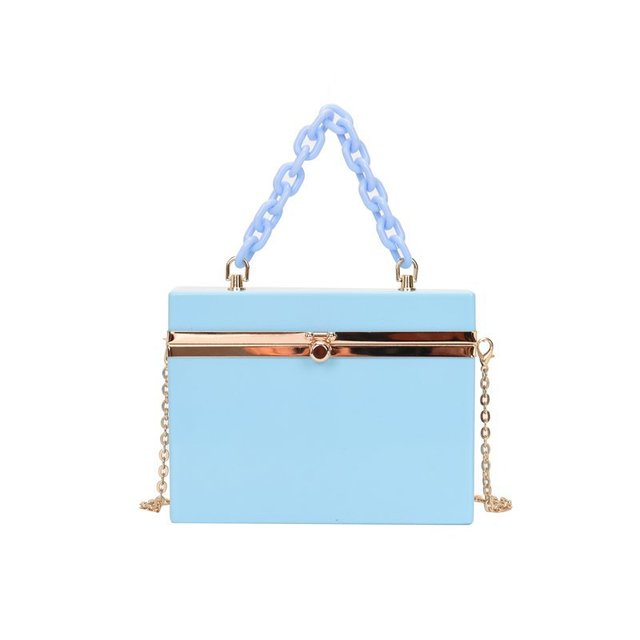 Lady Candy Color Acrylic Handbag Evening Clutch Bag