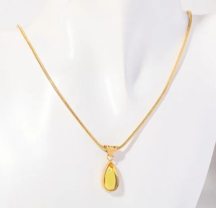 Blue Ocean Drop Necklace