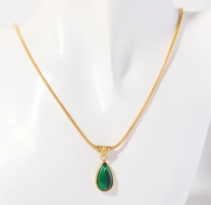 Blue Ocean Drop Necklace