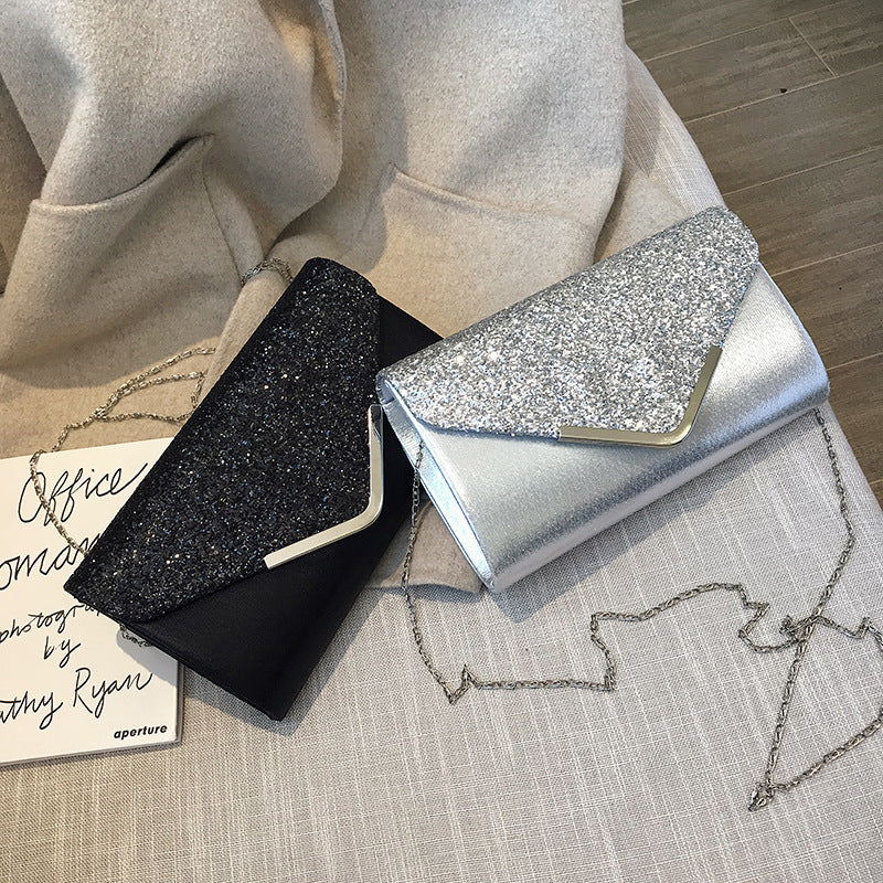 Fashionable Women's Chain Envelope Clutch Bag